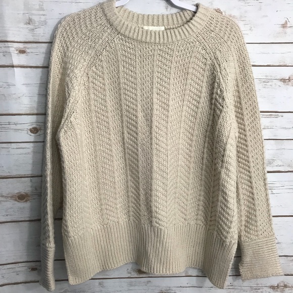 H & M Chunk Cable Knit Sweater Split Sleev… - Picture 1 of 7